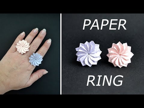 DIY Paper Ring: How to make designer party wear ring with paper at home I  Creative Diaries - YouTube