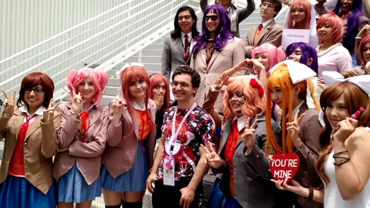 Anime Expo 19 Doki Doki Literature Club Gathering Feat Dan Salvato Youtube