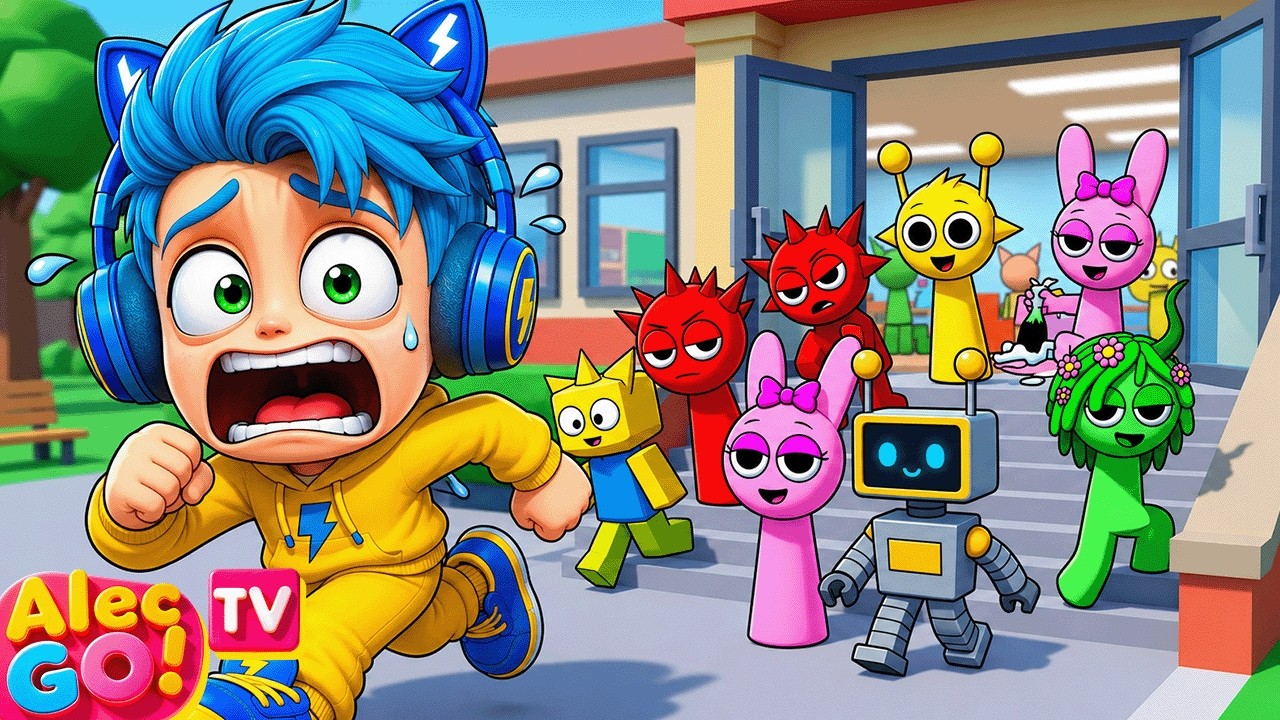 spunkページ HELP! MY SCHOOL WAS *invaded* BY SPRUNKI! 🏫🏃‍♂️‍➡️ +2 HOURS