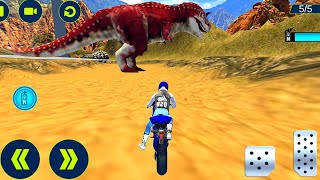 Offroad Dino Escape Heavy Bike Racing- Best Android IOS Gameplay screenshot 3