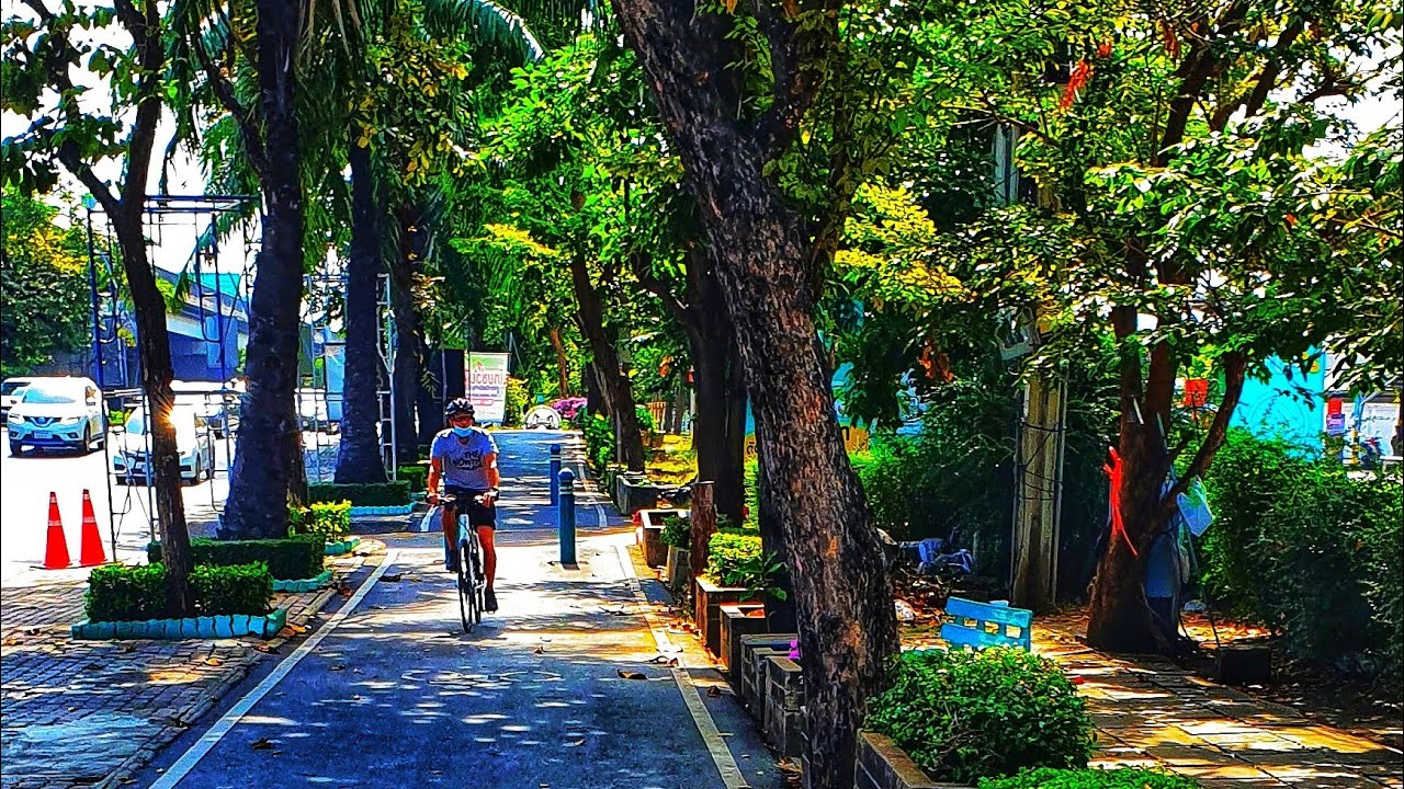 เดินทางปั่นจักรยานเลียบด่วนรามอินทรา ร่มรื่นมากที่สุดแห่งหนึ่งในกรุงเทพ