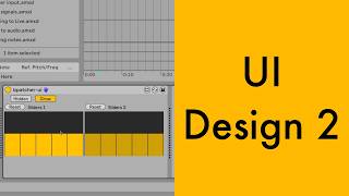 UI Design 2 [Max/MSP Tutorial]