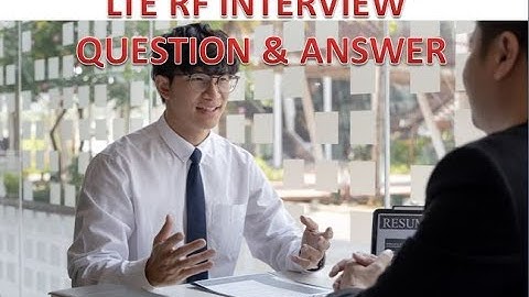 LTE RF INTERVIEW QUESTION & ANSWER #lte #4g #rf #interview
