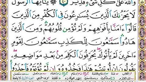 القرآن الكريم الجزء السادس سعد الغامدي مكتوب ٦