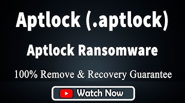 || SOLVED ✅|| Aptlock (.aptlock) ransomware virus - removal and decryption