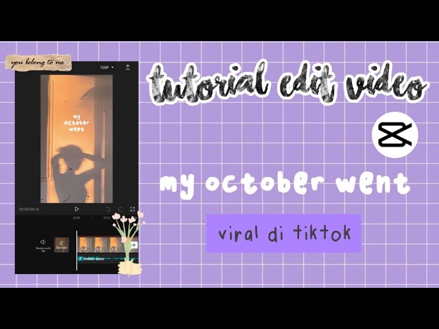 Tutorial Edit Video Tiktok My October Went || CAPCUT - Siti Rahma Fitri Yani class=