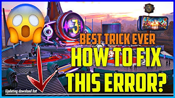 How To Fix Updating Download List Problem In PUBG Mobile After Update? | Solve Loading Screen Error