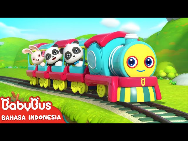 Keteta Kecil Jalan & Nyanyi Lagu Bahagia 🚆| Lagu Anak-anak | BabyBus Bahasa Indonesia class=