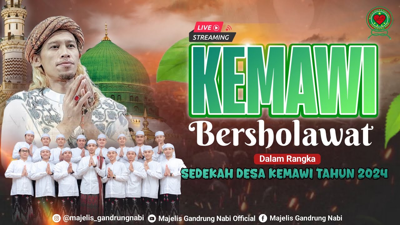 🔴🔵[LIVE] KEMAWI BERSHOLAWAT BERSAMA MAJELIS GANDRUNG NABI