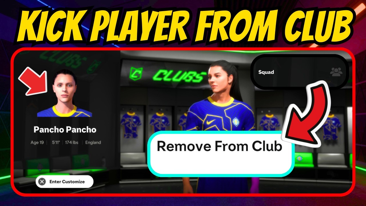 How To KICK Players ‘Clubs’ Mode on FC 25 - YouTube