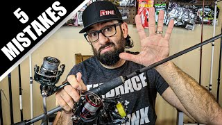 5 Spinning Reel Mistakes to AVOID (AND How to Fix Them)