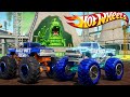Hot Wheels Monster Truck Stunt Mayhem: Big Foot Monster Truck Crashes Everything in this Gameplay
