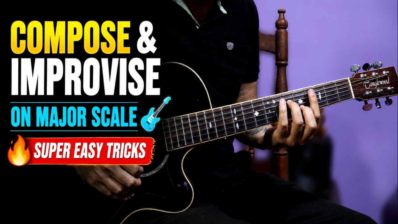 Compose & Improvise on Major Scale | Super Easy Guitar Tricks