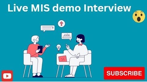 Live MIS demo Interview. #Excel ,#VBA and #SQL