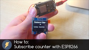 How to make youtube Subscribe Counter with ESP8266 and SSD1306 OLED