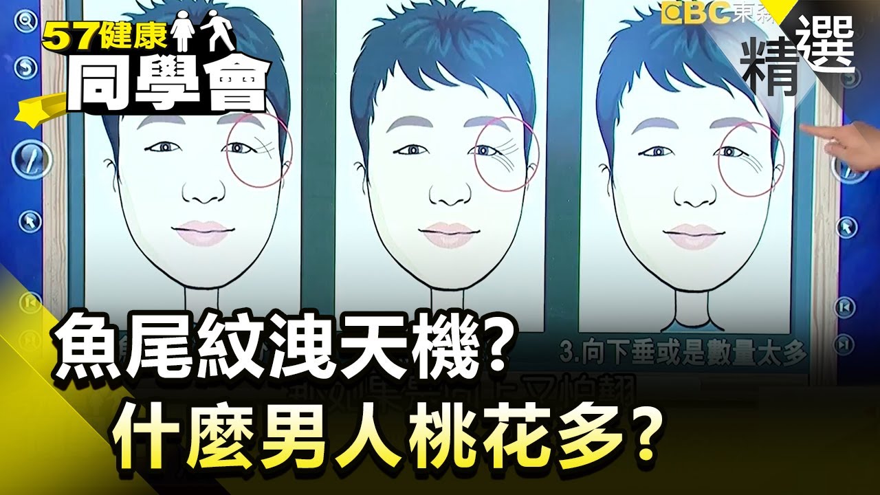 魚尾紋洩天機 什麼男人桃花多 健康同學會 精華篇 隋安德許晶晶 Youtube