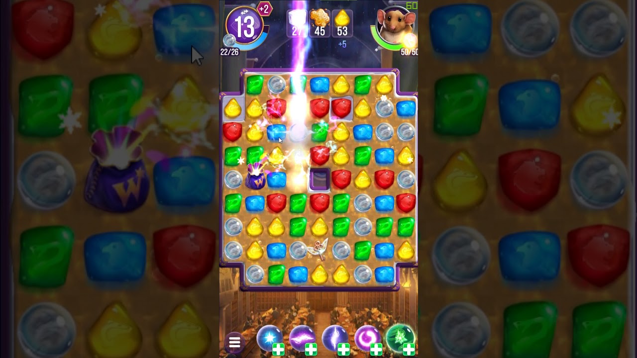 Harry Potter: Puzzles & Spells level 608 no boosters