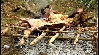 Гриль с Козы - Примитивная Охота в Лесу  (HD)