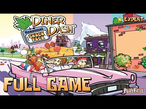 Diner Dash: Seasonal Snack Pack (PC) - Full Game 1080p60 HD Walkthrough - No Commentary