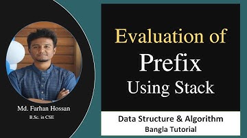 Evaluation of Prefix expression | Using stack | Data Structure & Algorithm | Bangla Tutorial