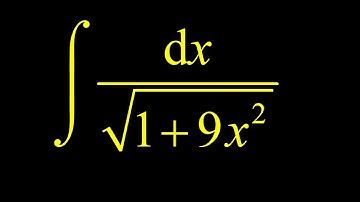 Apply trig substitution to integral 1/sqrt(1+9*x^2).  Let x=(1/3)tan(theta),  apply tangent identity
