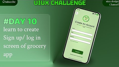 Design Your grocery app sign up/log in screen #loginui 