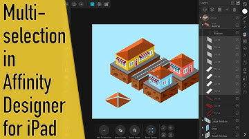 How to Select Multiple Objects in Affinity Designer for iPad