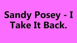 Sandy Posey - I Take It Back (Original 45 Disc) chords