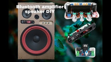 Bluetooth amplifier using tpa3116d2 amplifier chip board DIY speaker box