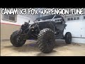 Canam X3 Fox suspension tune