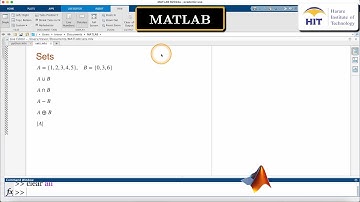 MATLAB | Python | Set Operations