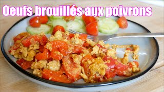 Oeufs brouillés aux poivrons ?️?