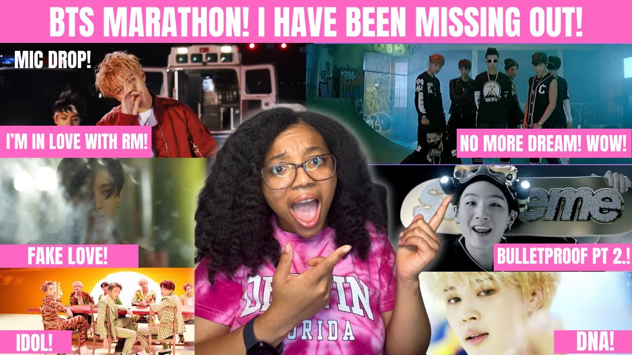 BTS MARATHON!! No More Dream, MIC Drop Remix, DNA, Fake Love, Bulletproof Pt2, & IDOL Reaction!!