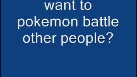 how to battle or trade pokemon in VBA