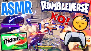 ASMR Gaming 😴 Rumbleverse 1st Time Playing! Relaxing Gum Chewing 🎮🎧 Controller Sounds + Whispering 💤