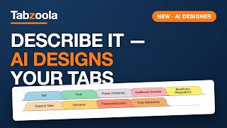 The AI Tab Designer: Custom Index Tabs from a Plain-English Description | Tabzoola