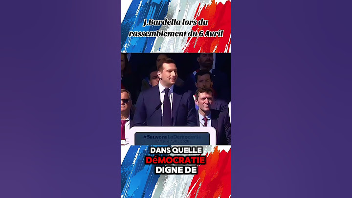 Le discours de Jordan Bardella