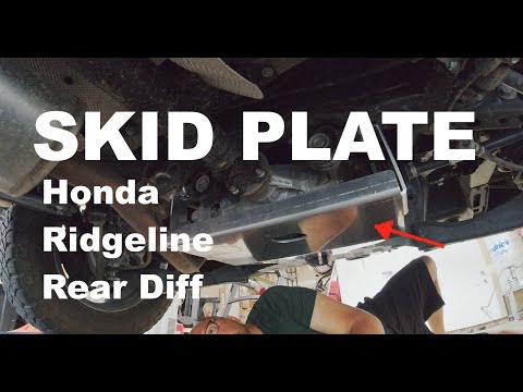 Honda Ridgeline HOW TO INSTALL SKID PLATE Rear Differential
