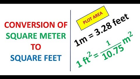 Conversion feet to square meter |Area calculation| Civil Engineering | engineering visions