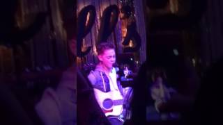 Video thumbnail of "Stitches ( cover song ) by zach Herron 1/31/17 Cleveland Ohio"