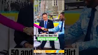 Fox News host and 50 Cent flirt on live TV! #foxnews #fyp #50cent #viral