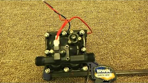 Adjusting the pressure switch on a Shurflo water pump