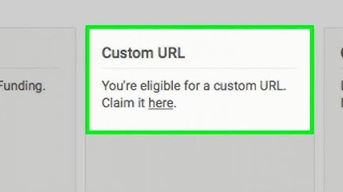 How to Claim your YouTube Custom URL