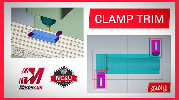How to Trim Toolpath in Clamping Area- Mastercam-தமிழில் - Mastercam 5 Axis-CNC  Training Coimbatore