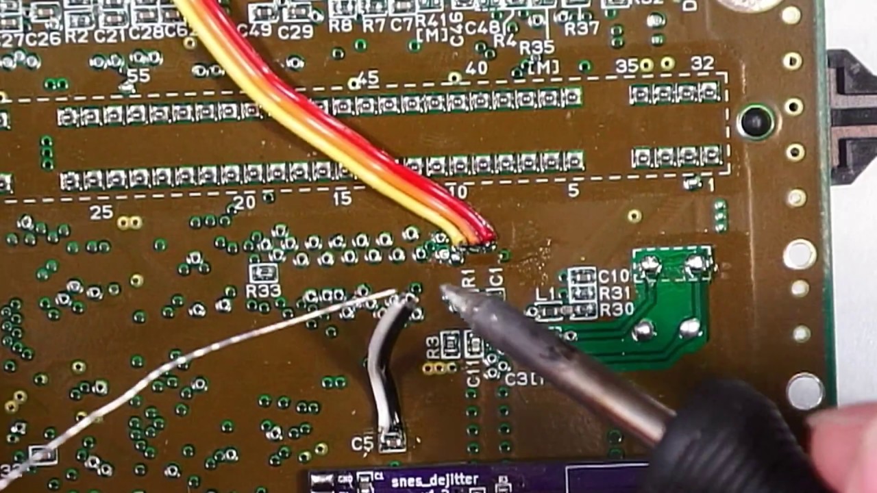 Installing Marqs' SNES Dejitter mod on an SNES Mini/Jr - arthrimus