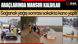 Yağmur Adanayı Vurdu, Vatandaşlar Araçlarında Mahsur Kaldı