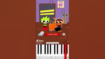 Help Scary Oren find Pinki - Incredibox Sprunki (@MiniMiAnimation01) - Octave Piano Tutorial