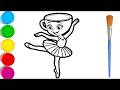 Ballerina Cappuccina Drawing, Painting &amp; Coloring For Kids and Toddlers_ Child Art
