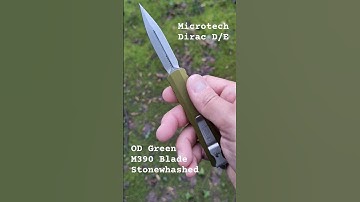 lovely OD Green #Microtech Dirac #OTF #automatic #knife :  D/E m390 blade