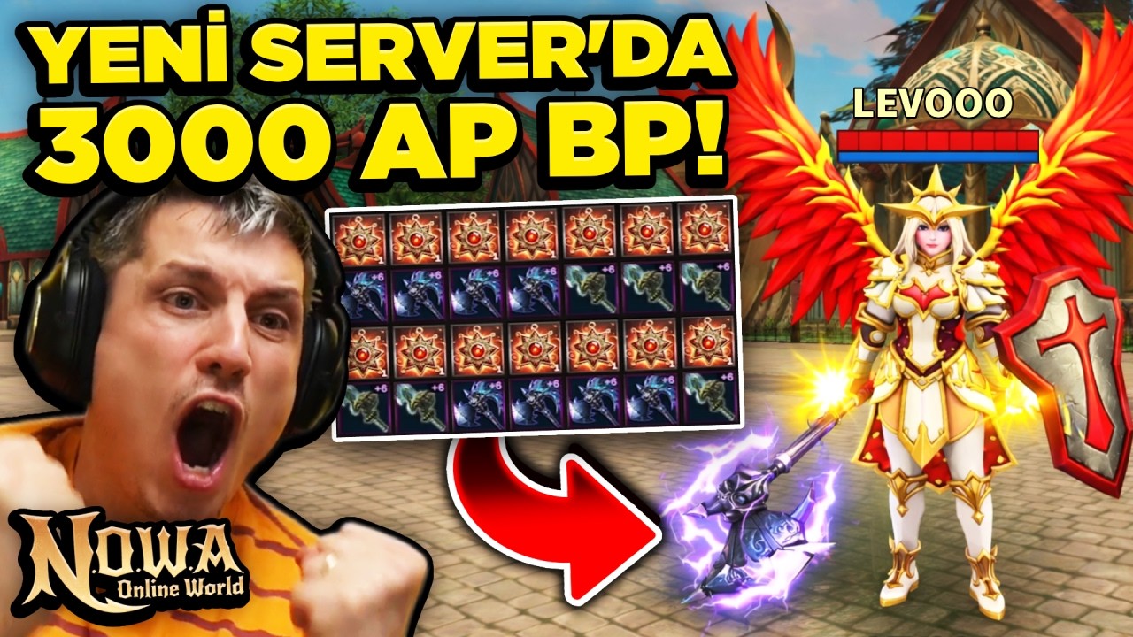 0'DAN BP DİZİYORUZ NOWA ONLINE ATLAS YENİ SERVER YANIYOOOR! PK UPGRADE EVENT! LEVO NOWA ONLINE WORLD